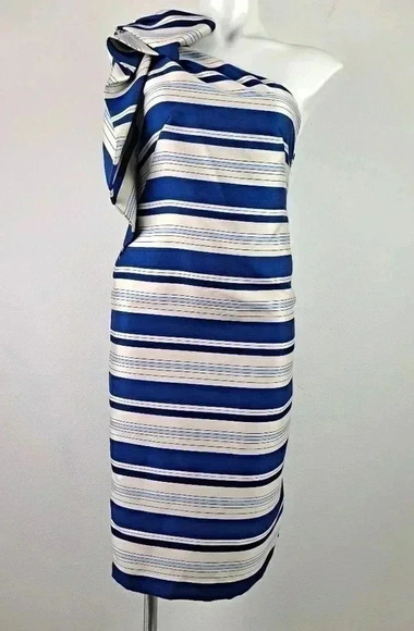 Banana Republic One Shoulder Dress NWT Size 0 - Picture 1 of 11